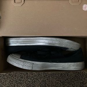 Black and Silver Chuck Taylor’s